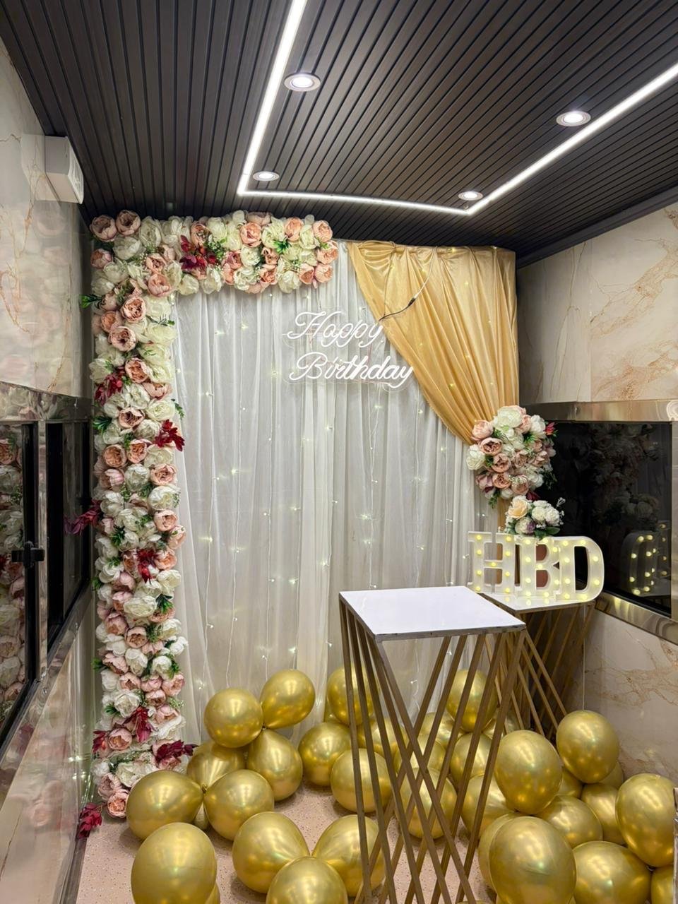 Anniversary surprise setup